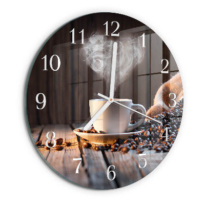 Round wall clock Coffee love
