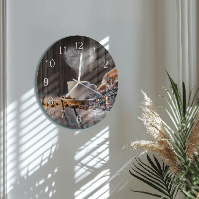 Round wall clock Coffee love