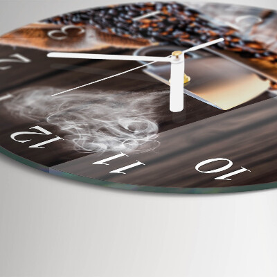Round wall clock Coffee love