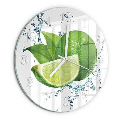 Round wall clock Calcium carbonate