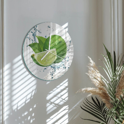 Round wall clock Calcium carbonate