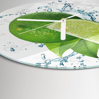 Round wall clock Calcium carbonate