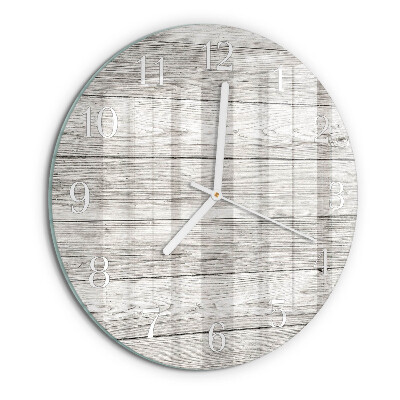 Round wall clock Gray boards