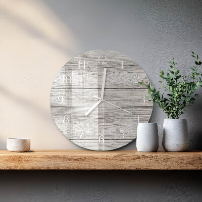 Round wall clock Gray boards