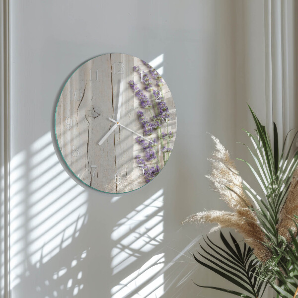 Round wall clock Lavender