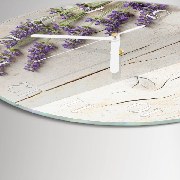 Round wall clock Lavender