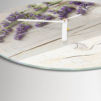 Round wall clock Lavender