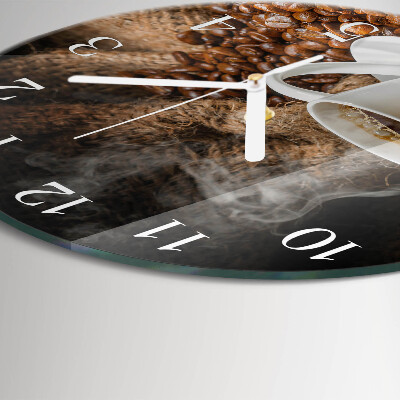 Round wall clock Coffee