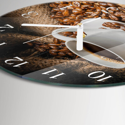 Round wall clock Coffee