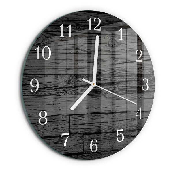 Round wall clock Wood