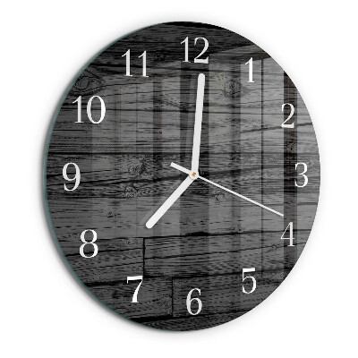 Round wall clock Wood