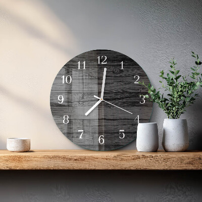 Round wall clock Wood