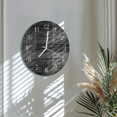 Round wall clock Wood