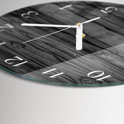 Round wall clock Wood