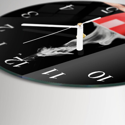 Round wall clock Cup of Coffee