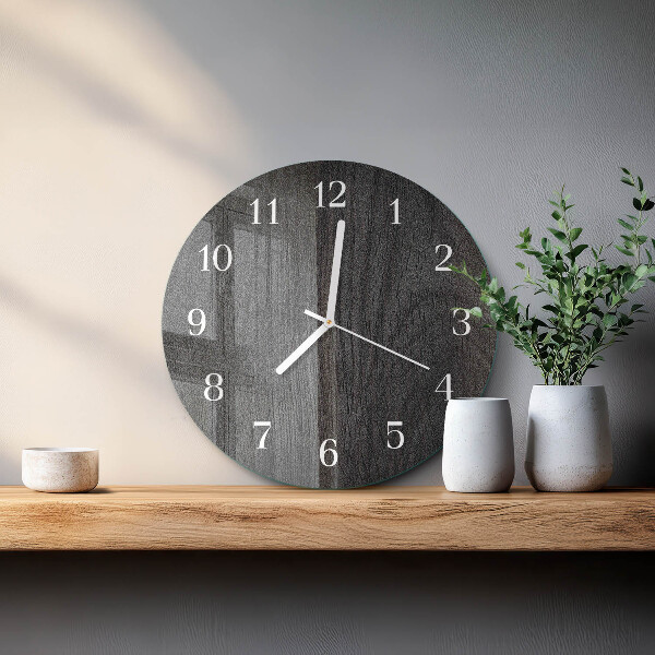 Round wall clock Wood