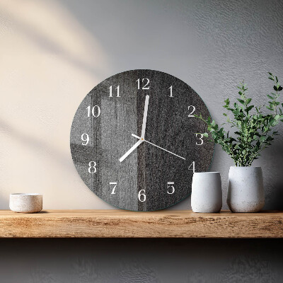Round wall clock Wood