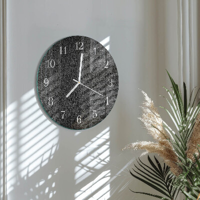 Round wall clock Wood