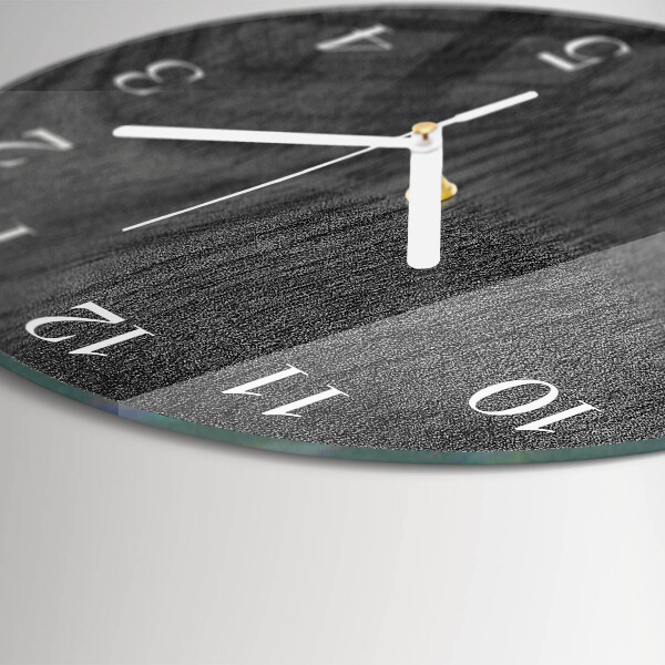 Round wall clock Wood