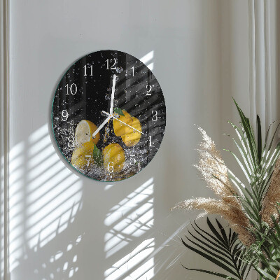 Round wall clock Lemons