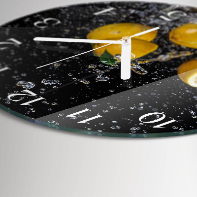 Round wall clock Lemons