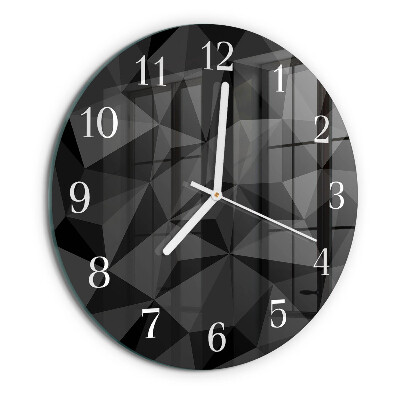 Round wall clock 3D pattern