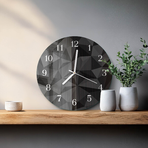 Round wall clock 3D pattern