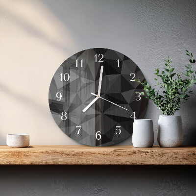 Round wall clock 3D pattern