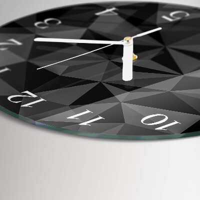Round wall clock 3D pattern
