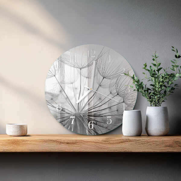 Round wall clock Dandelion