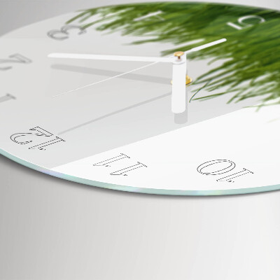 Round wall clock Grass