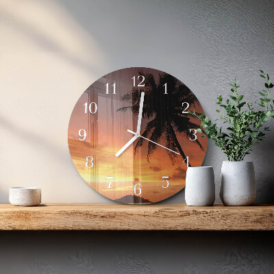 Round wall clock Palm