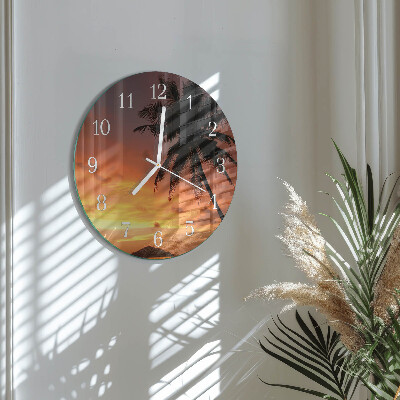 Round wall clock Palm