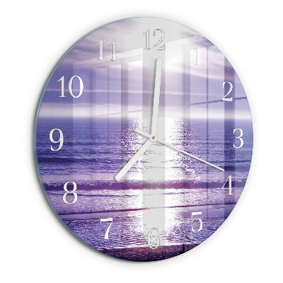 Round wall clock Sea