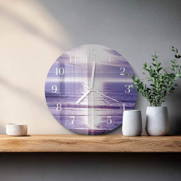Round wall clock Sea