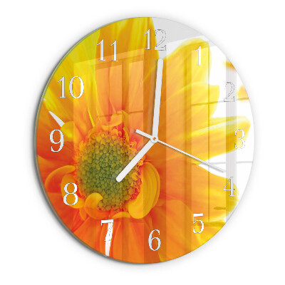Round wall clock Flower