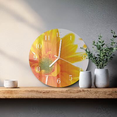 Round wall clock Flower
