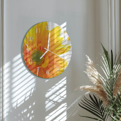 Round wall clock Flower