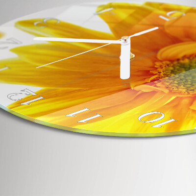 Round wall clock Flower