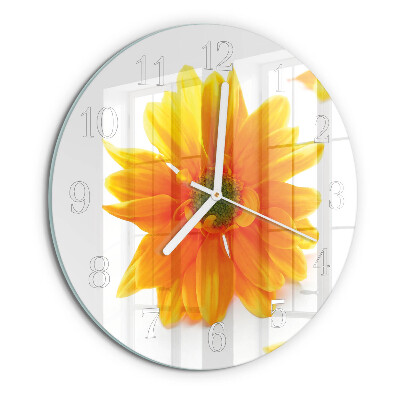 Round wall clock Flower