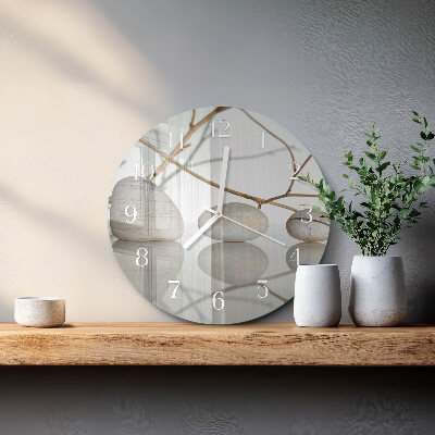 Round wall clock Stones