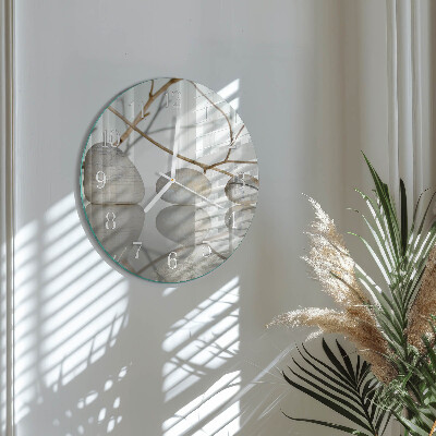 Round wall clock Stones