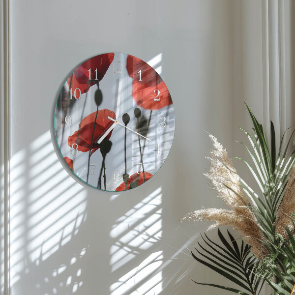 Round wall clock Poppy