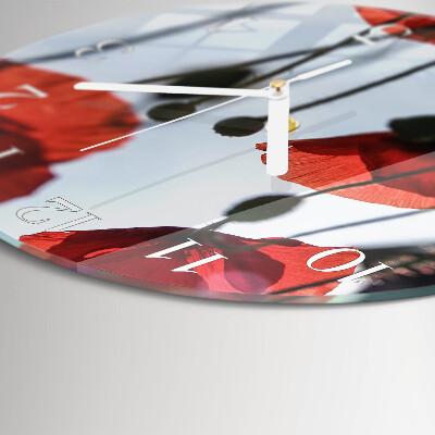 Round wall clock Poppy