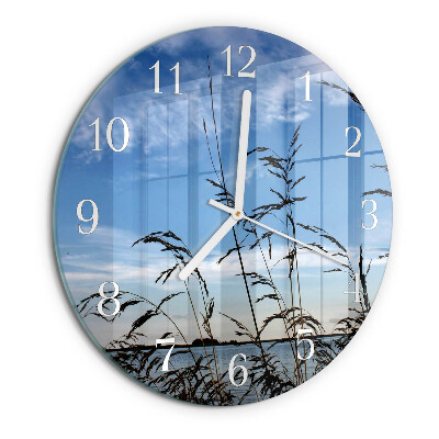 Round wall clock Grass