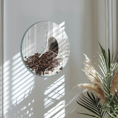 Round wall clock Cup of Coffee