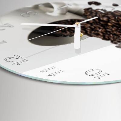 Round wall clock Cup of Coffee