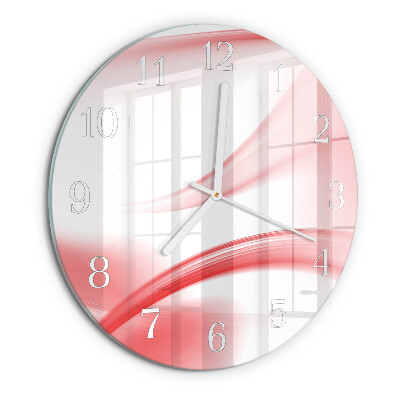 Round wall clock Abstract Art