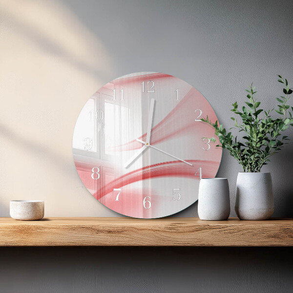 Round wall clock Abstract Art
