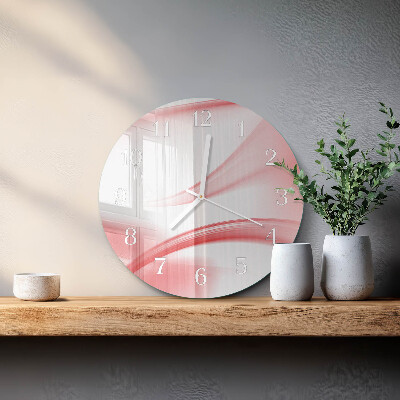 Round wall clock Abstract Art